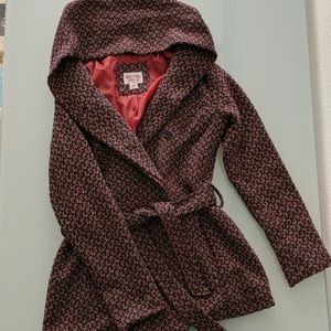 Mossimo Hooded Wool-Blend Coat